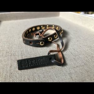 Linea Pelle studded leather bracelet